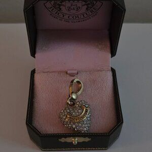 Juicy rhinestone heart charm